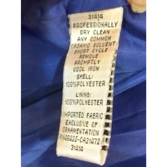 Jessica McClintock Blue prom / party / cocktail dress - Picture 6 of 6